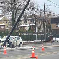 <p>The crash caused huge backups on both sides of Broad Avenue (Rt 1/9) in Ridgefield.</p>