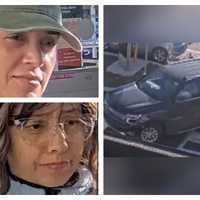 <p>Suspects and suspect vehicle in the robbery of a Giant shopper in Bensalem.&nbsp;</p>