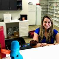 <p>Pharmacy manager Rachel Babineau at Shoreline Integrative Pharmacy which opened three weeks ago in Westport.</p>