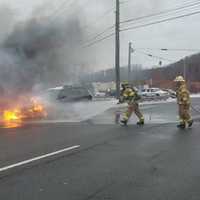 Brookfield Firefighters Knock Out Early Morning Car Blaze