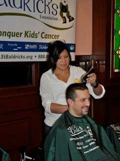 Yonkers Police Officers, Others Go Bald For Children's Cancer Fight