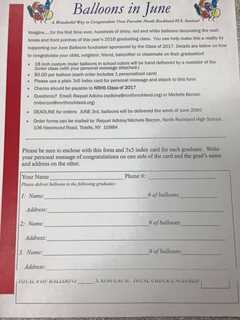 Balloon Fundraiser Supports North Rockland High School Seniors
