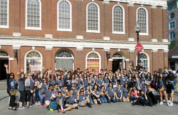 Rutherford High School band and choir members, teachers and parent chaperones recently traveled to Boston, where the students performed in the High Note Music Festival.