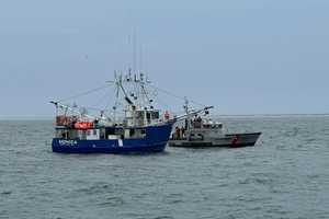 Fishing Crew, Coast Guard Rescue Large Boat 85 Miles From Barnegat Light