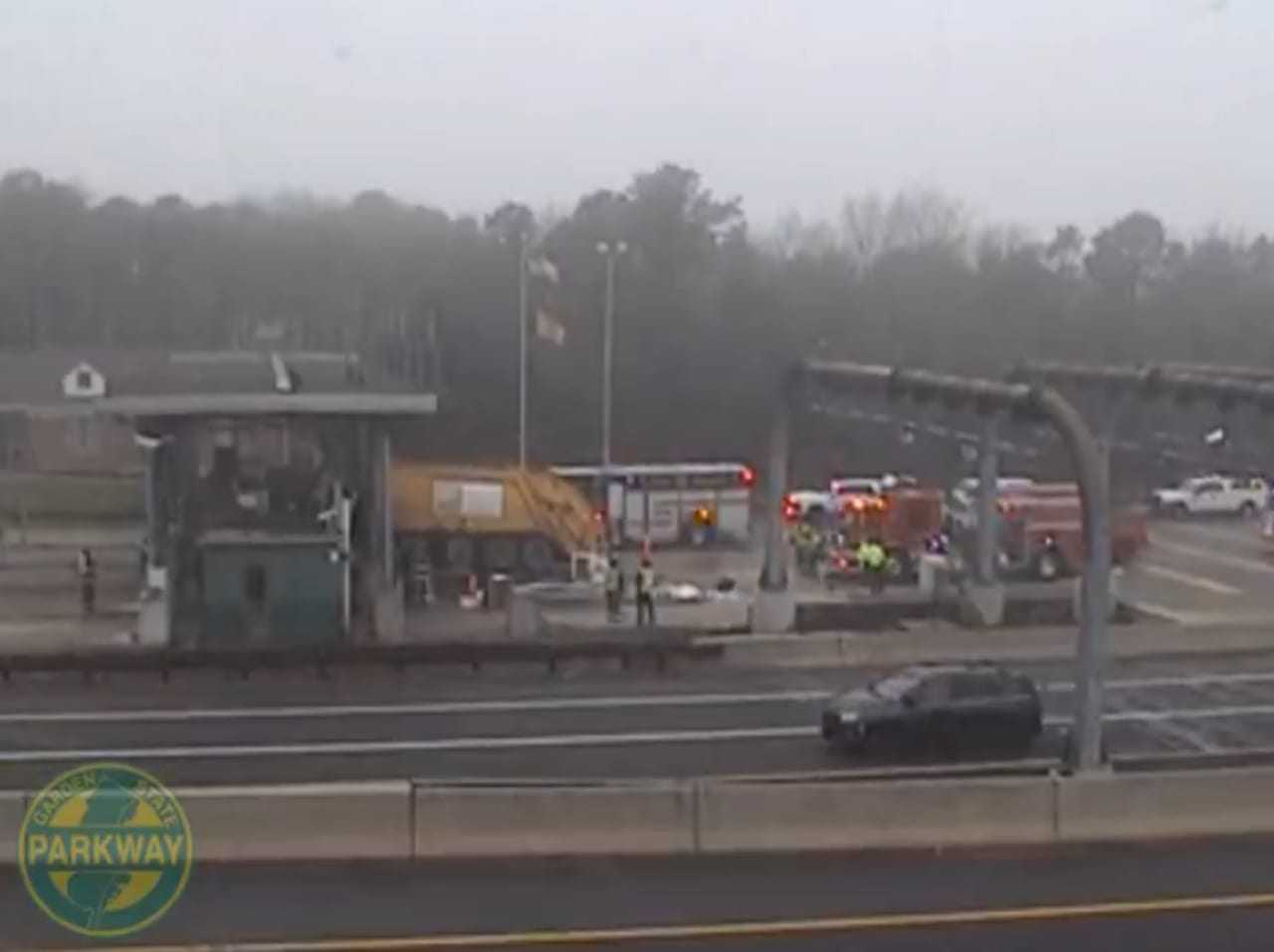 Garbage Truck Crashes Into Barnegat Tollbooth On Garden State Parkway