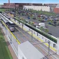 <p>An artist&#x27;s rendering of the proposed Barnum Station on the East Side of Bridgeport. </p>