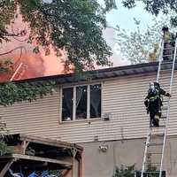 <p>Palisades Park firefighters overcame the conditions to save the house.</p>