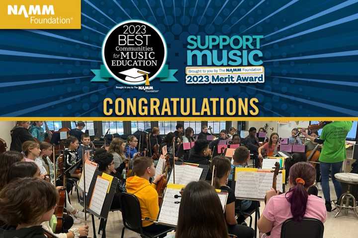 East Islip UFSD won its first &quot;Best Communities for Music Education&quot; award, the school announced. It was one of 60 Long Island districts to receive the designation, out of only 830 districts total awarded across the US.