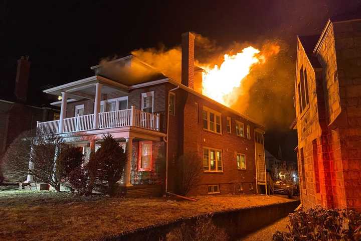 No Injuries Reported After Belmont Home Goes Up In Flames: Fire Department