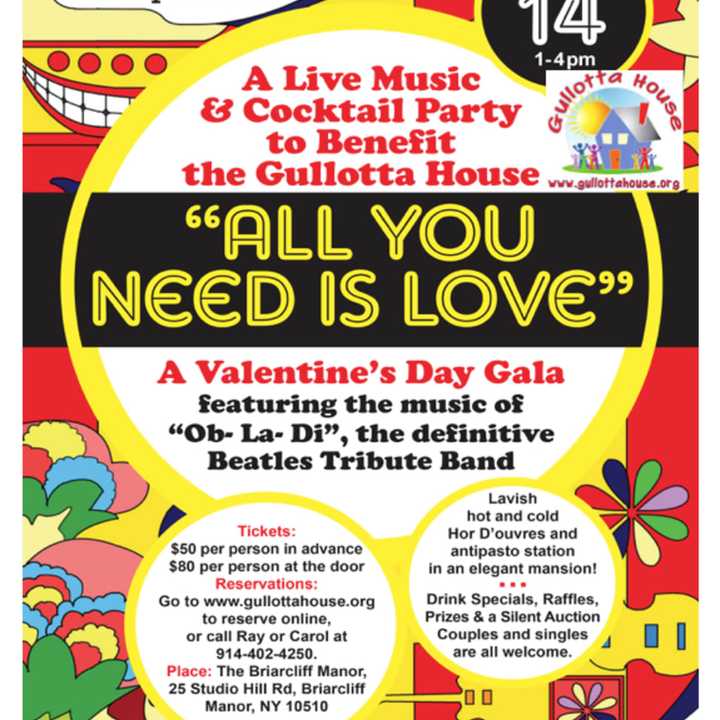 The &quot;All You Need Is Love&quot; gala will benefit Gullotta House.