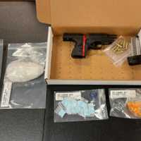 <p>Contraband seized by Bensalem police</p>