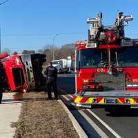 Overturned Truck Closes Rt. 222 In Berks County