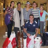 <p>Olivia 17, Camilla, 14, Sophia, 14, and Tatiana, 12, with their mom, Tamiko, and Bergen County Sheriff&#x27;s Officer Wilbur Lloyd</p>