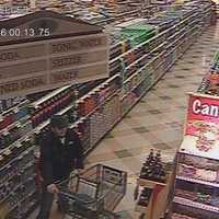 <p>Another surveillance photo of the shoplifting suspect.</p>