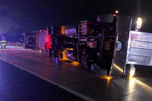 Flipped Truck On Berks Highway Shuts Down Traffic, Officials Say