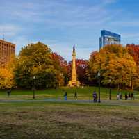 <p>Boston's Public Garden in the fall.</p>