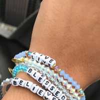 <p>Kids who take part in Sunday&#x27;s event at Zen Family Yoga will make empowering crafts, like the bracelets shown here.</p>