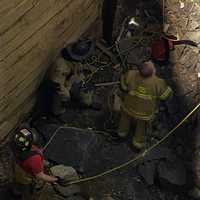 <p>Scene from the Bensalem bridge rescue on April 13, 2023.</p>