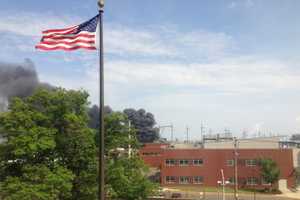 Empty AIG Rubber Factory Goes Up In Flames In Bridgeport