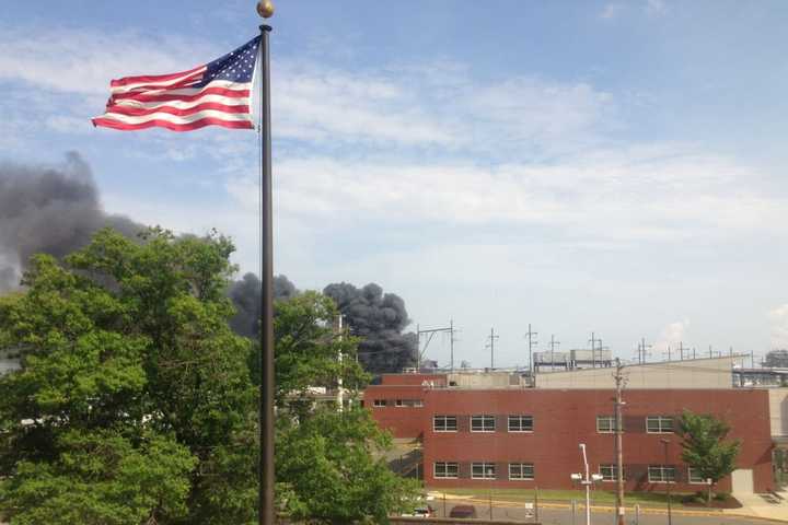 Empty AIG Rubber Factory Goes Up In Flames In Bridgeport