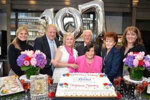 Armonk Resident Celebrates 107th Birthday With Flowers, Cake
