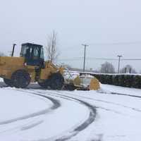 <p>Michaels Craft Store in Brookfield brought out the powerful machines to clear the parking lots after Friday&#x27;s heavy snow in Brookfield.</p>