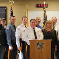 <p>&quot;We always say, &#x27;Never forget&#x27;,&quot; Police Chief Richard Gaito (4th from left) told Daily Voice. &quot;But to actually see a physical reminder -- that&#x27;s pretty special.&quot;</p>