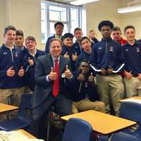 WNBC's Bruce Beck Visits Stepinac For Career Day