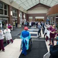 <p>Hundreds of Englewood Health employees gathered Friday to clap out the hospital&#x27;s 500th coronavirus patient.</p>