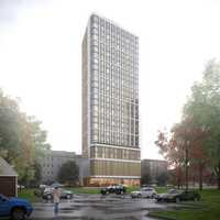 Work Nears Completion On 27-Story Apartment Tower In New Rochelle