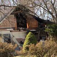 <p>Aftermath of Thursday&#x27;s fire on Bender Road in Waldwick.</p>