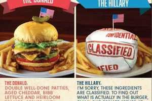 What's Your Burger Vote? It's Donald Vs. Hillary At Stamford Grille
