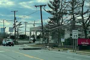 Crash Splits 9W Pole: Cliffside Park Driver, Cresskill Passenger OK, Road Closed Nearly All Day