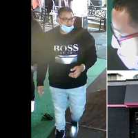 <p>Surveillance photos of the suspect-turned-defendant in the hit-and-run outside the Club Flamingo strip club on Route 46 strip in South Hackensack.</p>