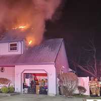 Firefighters Battle Blaze At Gloucester Home