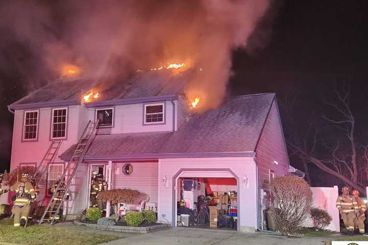 Firefighters Battle Blaze At Gloucester Home