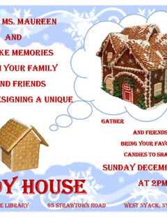 Design A Candy House At West Nyack Free Library