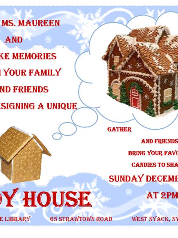 Design A Candy House At West Nyack Free Library