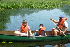 Tenafly Nature Center Canoe Day Docks In June