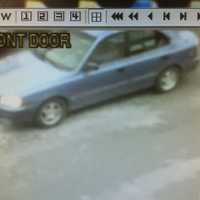 <p>Surveillance image of the car broken into on Brookfield Street in Norwalk.</p>