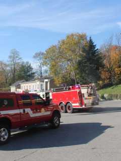 Pickup Truck Catches Fire At Gas Station In Mahopac