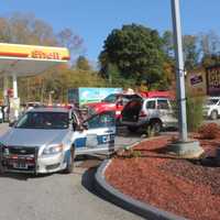 <p>Carmel Police begin their investigation</p>