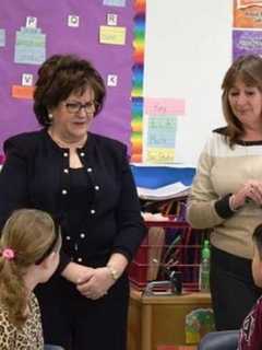 State Education Officials Tour Leaky Ramapo High School