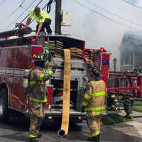 <p>Neighbors reported hearing and feeling explosions in the Saddle Brook fire.</p>