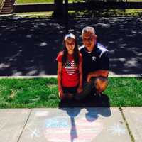 <p>Jodi DeSalvo and her father, Mayor Joe DeSalvo</p>