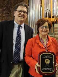 The Chapel School Presents Distinguished Service Award