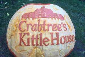 Expert Carves Pumpkin At Chappaqua Restaurant