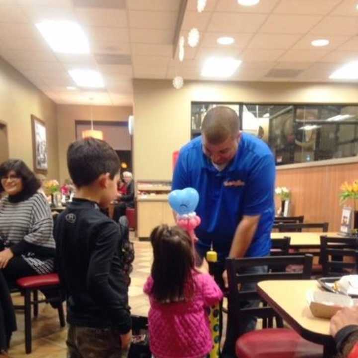 Twisty Bros creates amazing balloon art on Tuesdays at Chick-Fil-A in Brookfield.