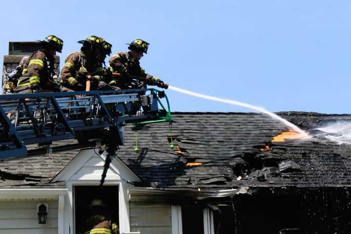 Roof Collapses In Clifton House Fire