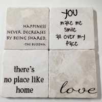 <p>Coasters make a nice hostess gift.</p>